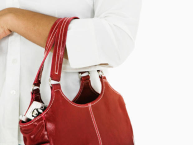 Shopping &amp; Style Purses, Woman Holding Handbag 