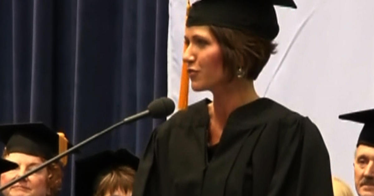 The graduate: Rep. Kristi Noem, R-S.D., gets her college degree - CBS News