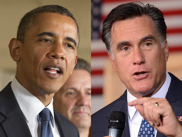 President Obama and Mitt Romney 