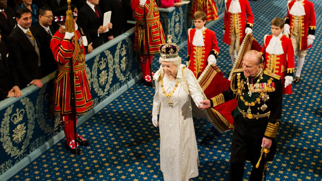 Queen Elizabeth II at the State Opening of Parliament 