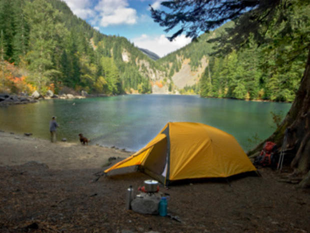 camping fishing lake 