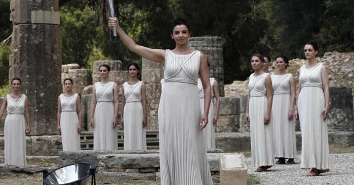 Olympic flame for London Games lit in Greece - CBS News
