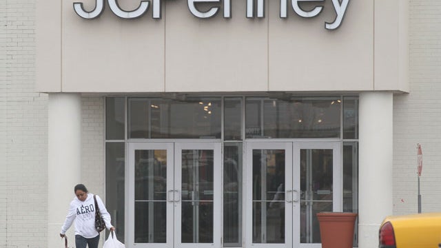 A shopper leaves a J.C. Penney store at the Ford City Mall on January 26, 2012 in Chicago, Illinois. 