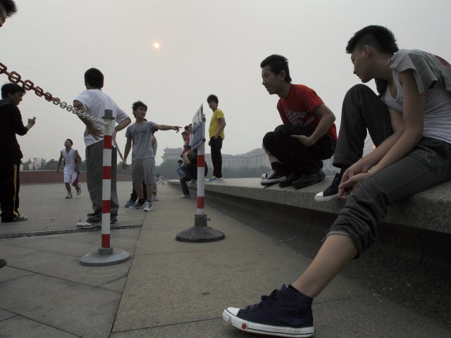 solar eclipse, beijing, china 