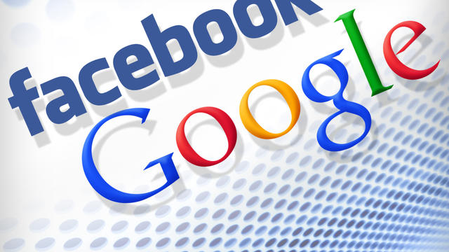 Facebook and Google logos 