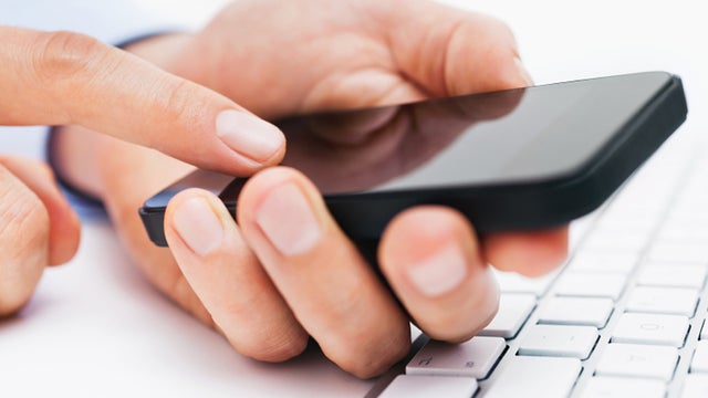 Businessman with smartphone 
