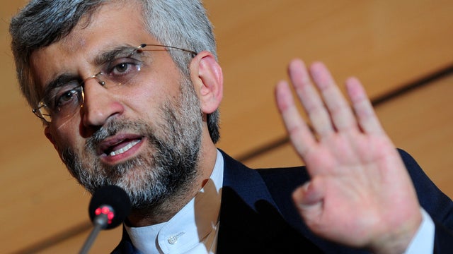 Iran's chief nuclear negotiator Saeed Jalili gives a press conference in Istanbul Jan. 22, 2011. 