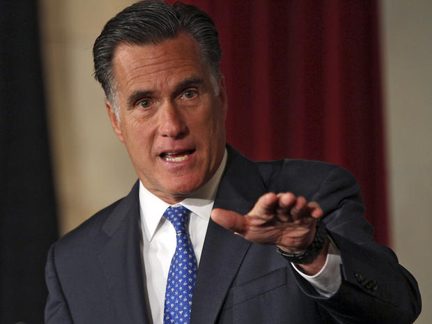 Mitt Romney addresses the Latino Coalition's 2012 