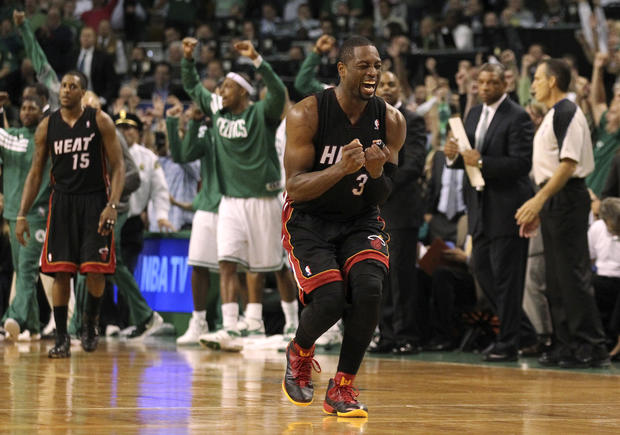 Dwyane Wade reacts after missing the final shot  