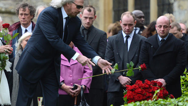 Robin Gibb's funeral 