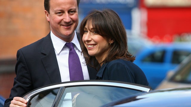 David Cameron with wife Samantha 