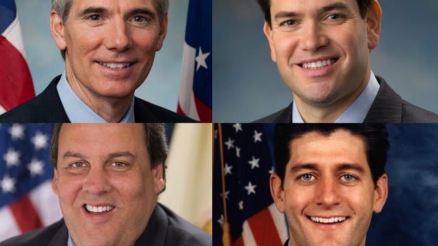 Sen. Rob Portman, Sen. Marco Rubio, Gov. Chris Christie and Rep. Paul Ryan 