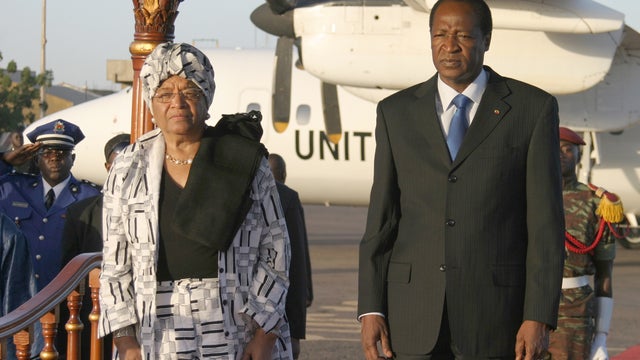 Ouagadougou, Burkina Faso, Ellen Johnson Sirleaf, Blaise Compaore 