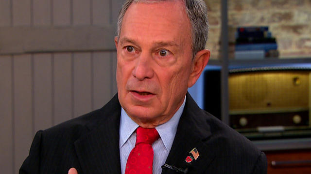 NYC Mayor Michael Bloomberg on "CBS This Morning" Wednesday 