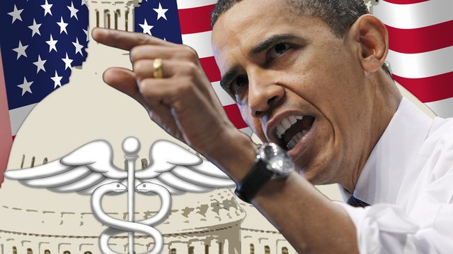 Barack Obama, as US President, speaks about health care reform  