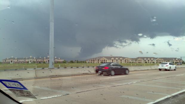 Brief Wall Cloud Over Mansfield 