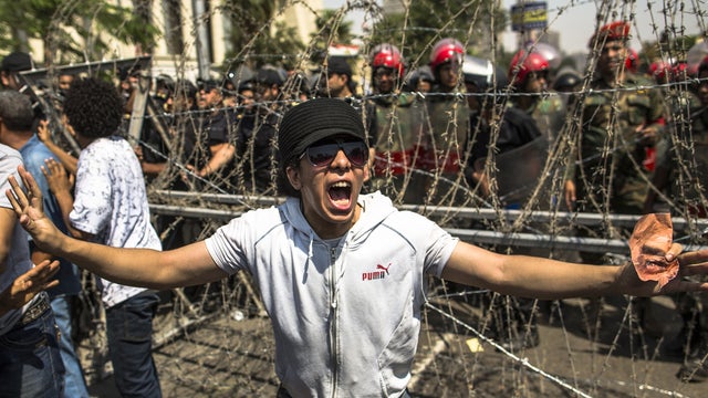 Egyptians protest against presidential candidate Ahmed Shafiq 