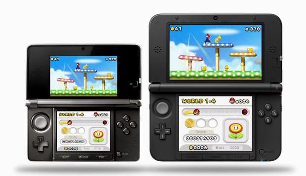 Nintendo's new 3DS XL, alongside the 3DS. 