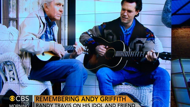Andy Griffith and Randy Travis 