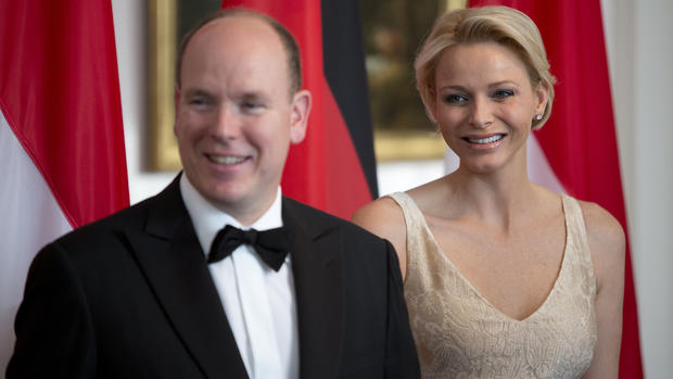 Monaco's prince and princess in Germany 