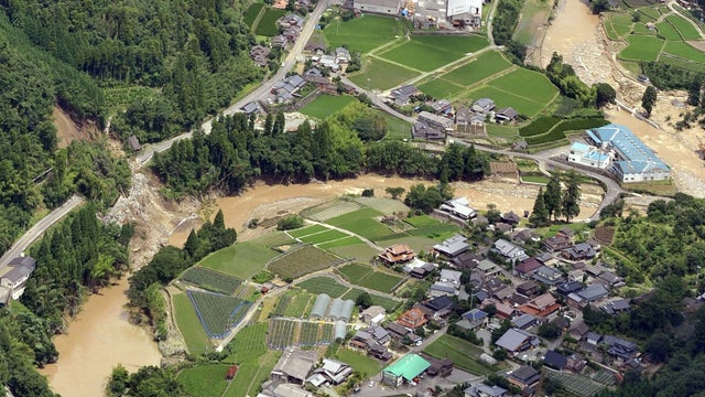 japan, floods, landslide 