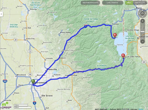 mapquest lake tahoe 