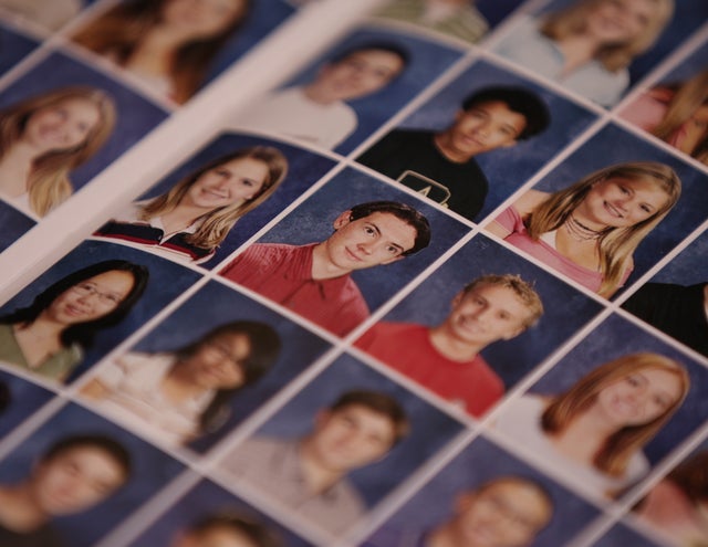 James Holmes, center, pictured in San Diego's Westview High 2005 yearbook when he was a junior. 