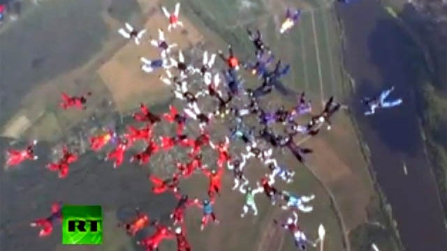 skydiving "Pearls of Russia" world record 