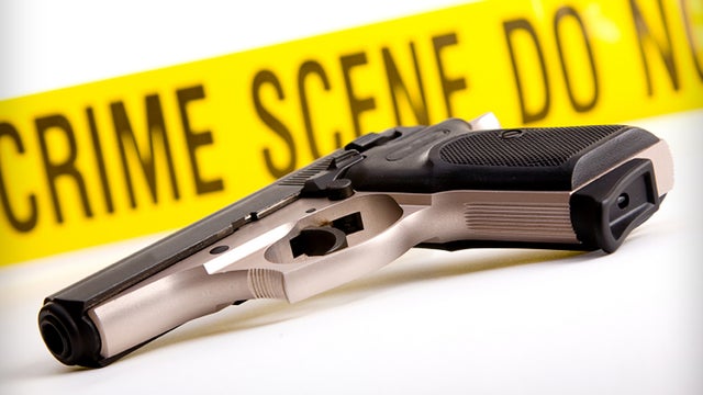 Handgun, Crime Scene Tape  