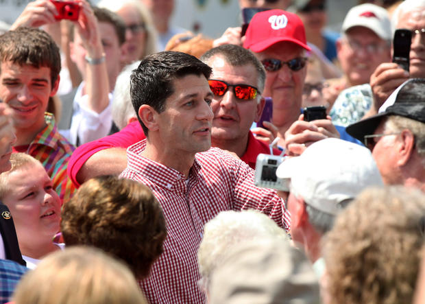 Republican Vice Presidential candidate, Rep. Paul Ryan, R-Wis. makes an appearance at the Iowa State Fair 