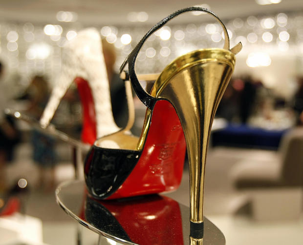 Christian Louboutin heels are seen on di 