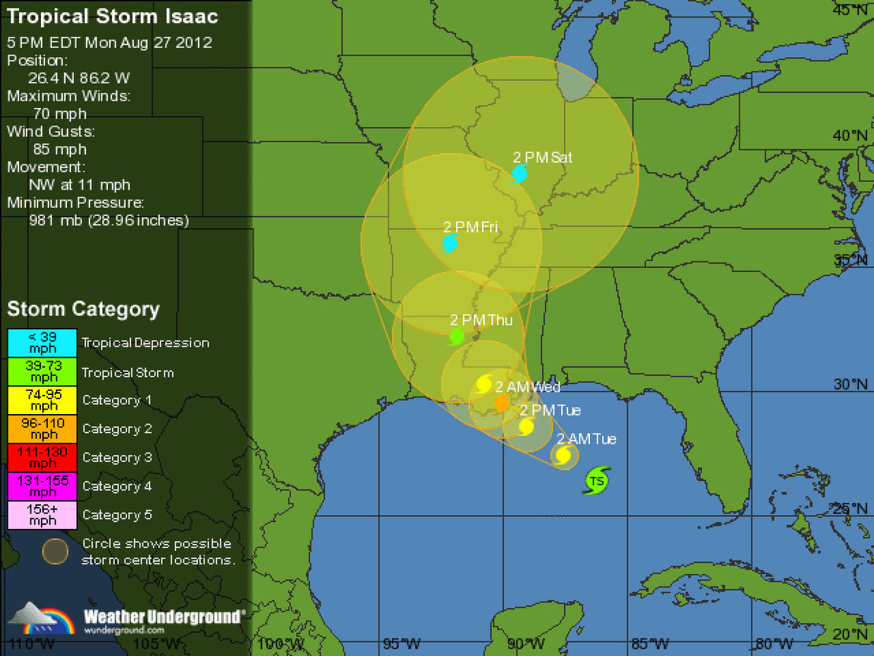 Tropical Storm Isaac will ease but not end drought CBS News