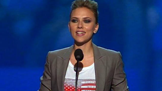 Scarlett Johansson reaches out to youth vote at DNC 