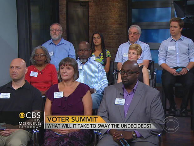 Undecided voters summit on "CBS This Morning: Saturday" 