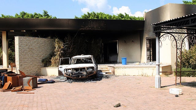 U.S. Consulate in Benghazi after it was attacked by mob 