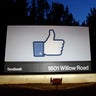 A 'like' sign stands at the entrance of Facebook headquarters on May 18, 2012 in Menlo Park, Calif 