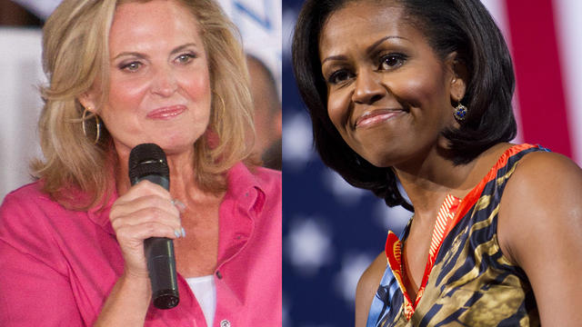Ann Romney and  Michelle Obama 
