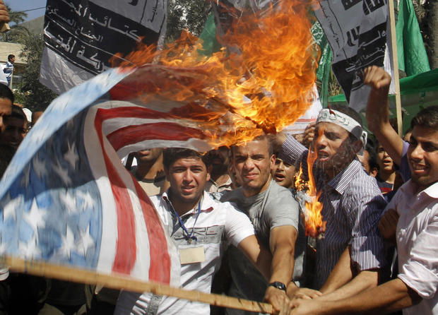 U.S. missions were bracing Friday for more protesters like this on Wednesday at U.S. embassy in Cairo 