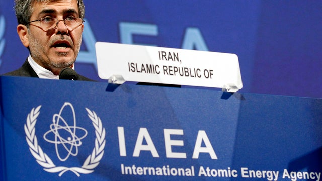 Fereydoun Abbasi, Iran's vice president and head of its Atomic Energy Organization, delivers a speech at the general conference of the International Atomic Energy Agency in Vienna Sept. 17, 2012. 