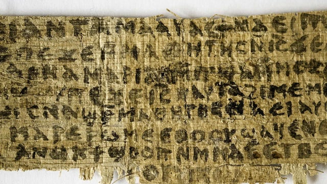 Papyrus scrap mentions Jesus' wife 