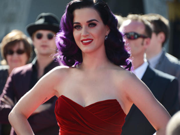Katy Perry arrives for the premiere of h 