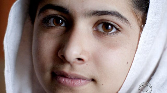 Malala Yousufzai, 14, was shot by the Taliban on a school bus for advocating for girls' education. 
