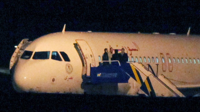Syrian passenger plane that was forced by Turkish jets to land at Esenboga airport in Ankara 