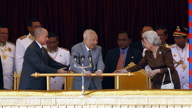 Norodom Sihanouk, Norodom Sihamoni, Norodom Monineath 
