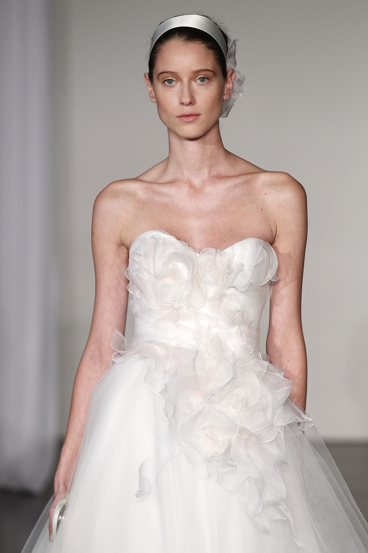 Bridal gowns on the catwalk