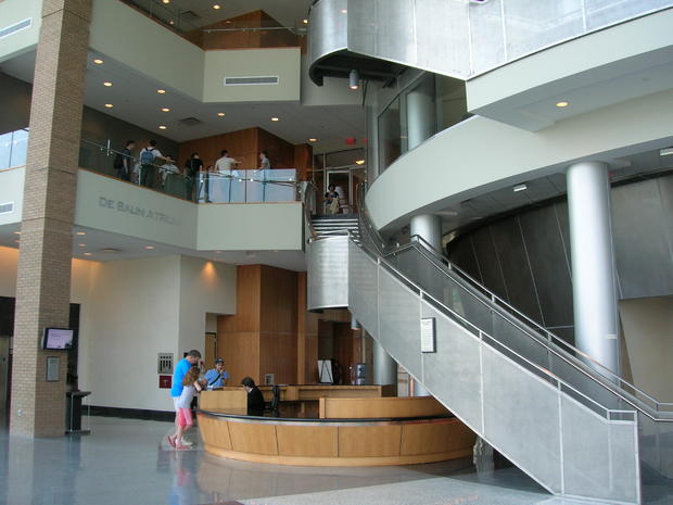 The DeBaun Atrium inside the Babbio Building at Stevens Institute of Technology 
