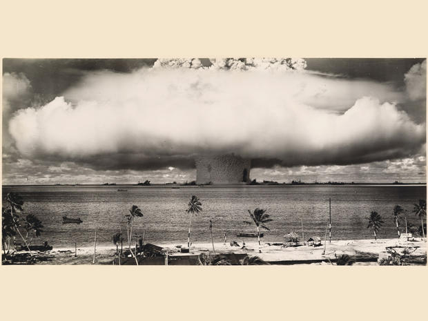 An underwater atomic bomb test at Bikini Atoll in  1946, Bikini Atoll, Marshall Islands, Micronesia 