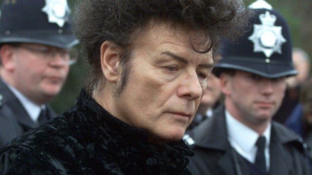 British performer Gary Glitter during a press conference in London on January 11, 2000.  