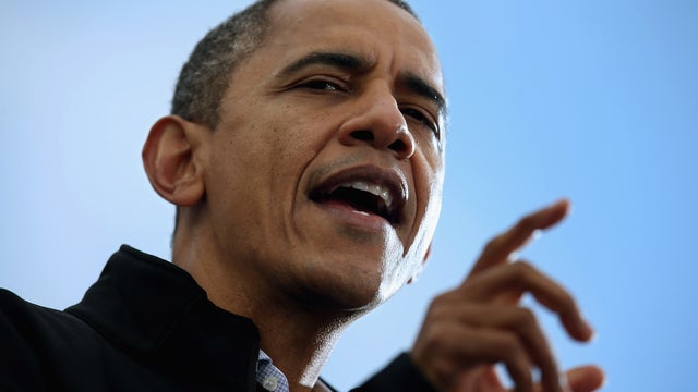 Obama races to the finish through key swing states 