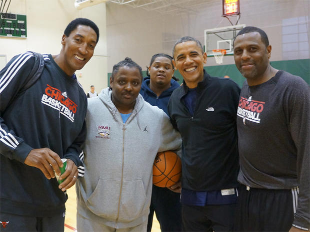 Obama Election Day Basketball 